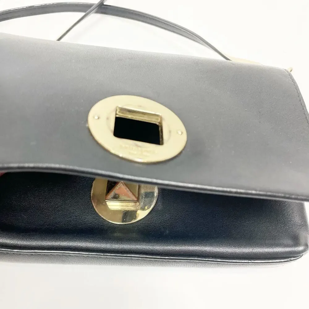 Kate Spade Newbury Lane Sally Crossbody Bag Turn Lock Black Soft Leather